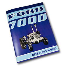 Usado, Ford 7000 Trator Proprietário Operador Manual Livro Instruções de Manutenção Ajuste comprar usado  Enviando para Brazil