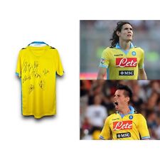 CAVANI/HAMSIK/BADGE Autographed ~ Naples 2011/12 Signed Jersey, used for sale  Shipping to South Africa