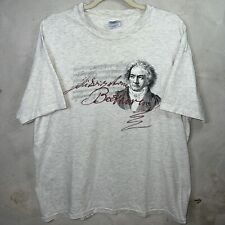 Camiseta Vintage Anos 90 1996 Ponto Único Compositor Beethoven Música Rara - GG, usado comprar usado  Enviando para Brazil