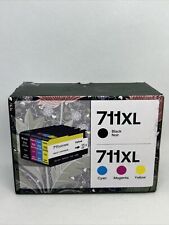 Usado, Conjunto combo de cartucho de tinta ciano magenta amarelo preto para HP 711XL 711XL EXP 10/25 comprar usado  Enviando para Brazil