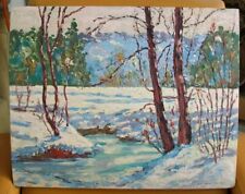 vintage oil painting forest landscape for sale  Canada