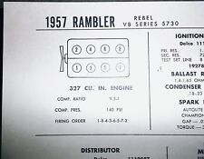 1957 rambler rebel for sale  Manchester