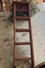 Used, Vintage Pine Wooden Ladder Shelf Heart Carved Design with Peg 8 x 29" for sale  Shipping to South Africa