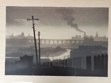 Trevor Grimshaw Stockport Viaduct Signed Limited Edition Silkscreen CCA 1982 for sale  Shipping to South Africa