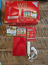 Consola Nintendo Wii Roja Mario Edición 25 Aniversario En Caja Wii Deportes! segunda mano  Embacar hacia Argentina