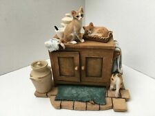 Used, Sherratt and Simpson 55032 3 KITTENS PLAYING AROUND CUPBOARD & STORAGE JAR Cat for sale  Shipping to South Africa