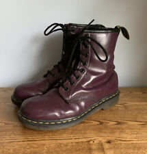 Martens purple leather for sale  NOTTINGHAM