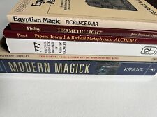 Usado, Lote de livros ocultos de bruxaria da Nova Era Aleister Crowley magia moderna Kraig egípcio comprar usado  Enviando para Brazil