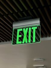 lit led exit green sign edge for sale  Miami
