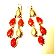 Goldtone chandelier earrings for sale  Reading