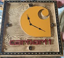 Reloj de pared Carhartt 3D diseño personalizado grande 20""x20"" grano de madera aspecto LEER DÉCADA DE 1990 segunda mano  Embacar hacia Argentina