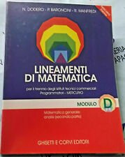 Lineamenti matematica mod.d usato  Genova