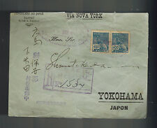 1926 Brasil São Paulo Japão Consulado capa para Yokohama, usado comprar usado  Enviando para Brazil