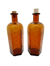 +ANTIGO+ 2 frascos de veneno KH-18 250ml / garrafa de presente / uma caveira e ossos cruzados comprar usado  Enviando para Brazil