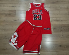 Camiseta deportiva y pantalones cortos cosidos de los Chicago Bulls Jordan para hombre talla L-XL vintage 97-98 segunda mano  Embacar hacia Mexico