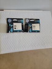 GENUINE HP 21 & HP 22 Tinteiro 2 Pack expirou 2012 comprar usado  Enviando para Brazil