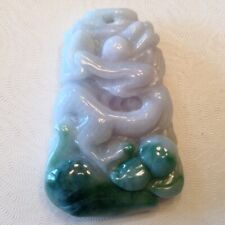 ~Vintage FIne Natural Carved Jade Pendant - Imperial Dragon Design for sale  Shipping to Canada