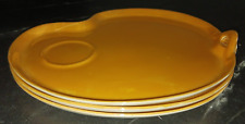 3 pratos de lanche antigos Noritake Art Deco HP laranja/castanho brilho 8,5" copo indenção comprar usado  Enviando para Brazil