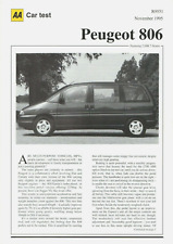 Peugeot 806 2.0 for sale  UK