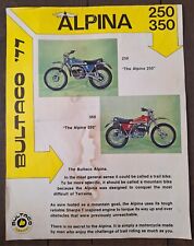 Bultaco advertising flyer for sale  Manchester