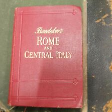 BAEDEKER'S CENTRAL ITALY & ROME - 1930 - 16th edit - for sale  CAMBRIDGE