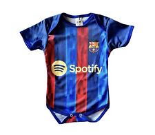 Usado, Camiseta de fútbol FC Barcelona One Piece Baby Mameluco 0-3 meses 2022/23 segunda mano  Embacar hacia Argentina