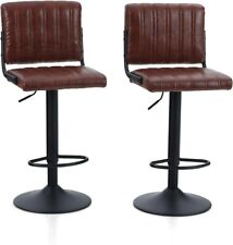 PHIVILLA Bar Stools Set of 2, Bar Chair with Backrest Footrest, and Height 360°, used for sale  Shipping to South Africa