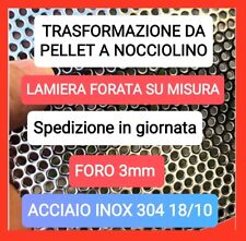 Usato, Lamiera forata 3mm  braciere stufe pellet trasfomaz NOCCIOLINO usato  Italia
