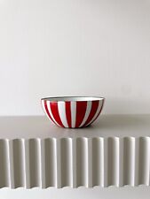 Vintage MCM Cathrineholm 4" Striped Enamel Bowl, used for sale  Shipping to South Africa