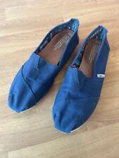 Toms navy canvas for sale  LEICESTER