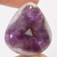 Used, Natural Trapiche Amethyst Pear Cabochon Loose Gemstone 42 Ct 30X26X6 mm EE-45806 for sale  Shipping to South Africa