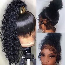 360 peruca de renda completa cabelo humano onda profunda peruca de cabelo humano encaracolado peruca feminina  comprar usado  Enviando para Brazil