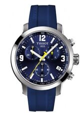 Relógio masculino Tissot PRC 200 cronógrafo mostrador azul quartzo T055.417.17.047.00 comprar usado  Enviando para Brazil