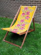 Vintage deckchair canvas for sale  SWINDON