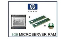 8GB -2x4GB DDR3 ECC Memória Ram Upgrade para Microservidor HP / HPE ProLiant Gen8 comprar usado  Enviando para Brazil