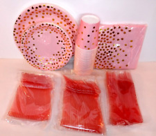 Pink disposable tableware for sale  Colby