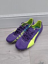 PUMA EVOSPEED 4 ~ MENS FOOTBALL BOOTS ~ SIZE 8 PURPLE ~ MOULDED STUDS for sale  Shipping to South Africa