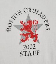Camisa masculina vintage Boston Crusaders extra grande 2002 equipe corneta de bateria adulto A59 comprar usado  Enviando para Brazil