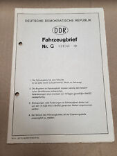 Ddr kfz anhängerbrief gebraucht kaufen  Wernigerode