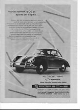 Original 1957 Porsche 356 anúncio impresso vintage, publicidade comprar usado  Enviando para Brazil