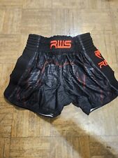 Usado, Shorts de Muay Thai Venum RWS Médio Preto e Vermelho comprar usado  Enviando para Brazil