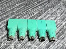 Lote de 5 piezas Microsoft USB Mujer PS2 Adaptador/Convertidor Teclado Escáner de Mouse  segunda mano  Embacar hacia Argentina