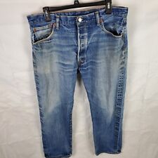 Jeans jeans Levi's 501 botão mosca reto 100% algodão masculino 38x34, usado comprar usado  Enviando para Brazil