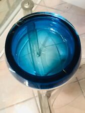 Cenicero Bleu 70s Cristal de Murano Italian Diseño Glass Cenicero segunda mano  Embacar hacia Argentina