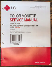 Manual de servicio de monitor LG StudioWorks 57M *Original* #1, usado segunda mano  Embacar hacia Argentina
