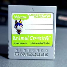 Usado, Cartão de memória oficial OEM Nintendo GameCube Animal Crossing DOL-008 59 blocos comprar usado  Enviando para Brazil
