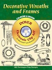 CD-ROM e livro decorativos de grinaldas e molduras por Dover Publications Inc, usado comprar usado  Enviando para Brazil