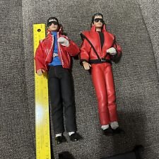 Usado, 1984 2 muñecas Michael Jackson thriller rey del pop zapatos calcetines guante y soporte segunda mano  Embacar hacia Argentina