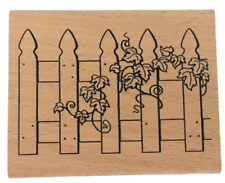 Cerca de madeira com carimbo de borracha Greenbrier com mola de quintal Ivy Garden Vine, usado comprar usado  Enviando para Brazil