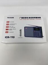 TECSUN ICR-110 Radio FM Stereo/AM Portable Digital Recorder MP3 Player Speaker, used for sale  Shipping to South Africa